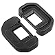 ULBTER 80D Augenmuschel Okular Sucher EB für Canon EOS 90D/80D/70D/60D/50D/40D/20D/5D Mark II/5D Mark I/6D Mark II/6D Mark I Kamera Ersetzt EB Okular, Okularmuschel & Blitzschuhabdeckung-(2+2 Stück)