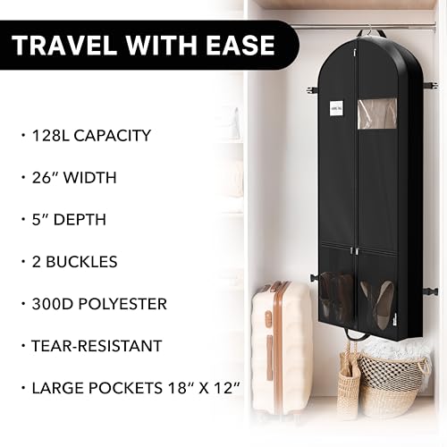 image for Simple Houseware 60-Inch Travel Garment Bag with Pockets, Heavy Duty 3