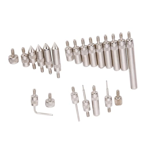 Messuhren Zubehör 22-teilig: Ersatz Messpunkt Spitzen Set Hochfest Langlebig mit Tragetasche Kompatibel Alle Gängigen Modelle