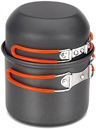 Yifantacy Showutheworld Picnic Camping Hiking Backpacking Pot Pan Cookware 1-2 Person Outdoor Cooking Bowl Set