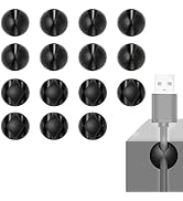 Cable Tidy, Cable Clips, Cable Tidy Clips, Cable Clips Black, Silicone Cable Organisers, Desktop ...