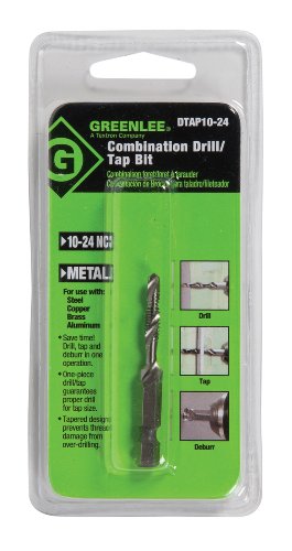 Greenlee Drill/Tap/Countersink, Hss, 10-24, Dtap10-24 #TOP1