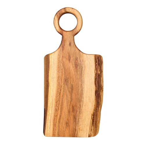 Tabla de Cortar de Madera Acacia con Asa Redonda 43x20 cm miniatura 1