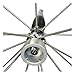 Tram® 300-Watt/200 Watt Broad-Band Scanner 25 MHz to 1,300 MHz Super Discone Stainless Steel Base Antenna with Added CB Transmit Bands