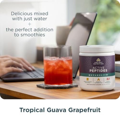 Ancient Nutrition Active Peptides Metabolism Powder, Guava Grapefruit - image 6