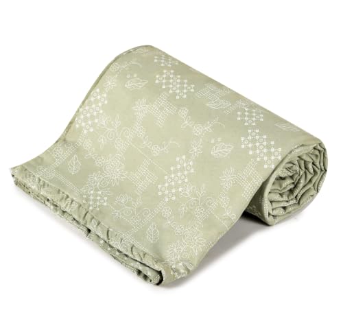 Image of Amazon Brand - Umi Double Bed Dohar Blanket Cotton 160 TC | AC Quilt 84x96 Inches | Three Layer Soft Lightweight Comforter | Trendy Elegant Bedspread
