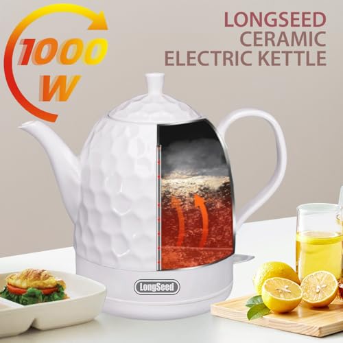Hervidor eléctrico de cerámica 1 litro 1000W miniatura 3