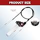 EXLECO Schnellgasgriff Motorrad Gasgriff Set 22mm Aluminium Gaszuggriff mit 1.2M Kabel, Lenkergriffe Quick Turn Twist Gaszug Kit Kurzhubgasgriff Motoflow für 50cc-200cc Motocross ATV Dirt Bike Schwarz