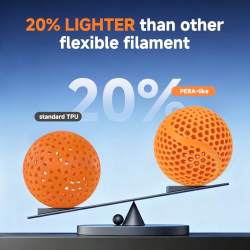 Image of YOUSU PEBA-Like 95A Super TPU 3D Printer Filament, Orange, 1kg