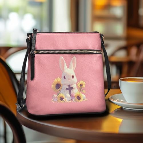 Image of Leather Purses for Women, Leather Hobo Bags for Women Travel Sling Purse Triple Zippered Pockets Shoulder Bag