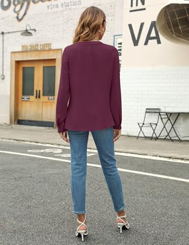 Image of Blooming Jelly Women's Long Sleeve Blouses Dressy Casual Business Work Tops