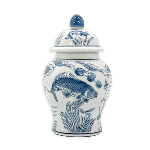 20,3 cm Keramik-Ingwerglas mit Deckel – klassischer chinesischer Stil,...