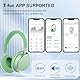 T-fun NC35 Hybrid Kopfhörer mit Aktiver Geräuschunterdrückung,Kabellose Over-Ear mit Räumlichem Klang,Transparenzmodus,Bluetooth 5.3,EQ über App,55 Stunden Spielzeit für Reisen/Arbeit