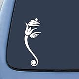 Bargain Max Decals Buddha Elephant Silhouette Sticker Decal Notebook Car Laptop 5.5' (White)