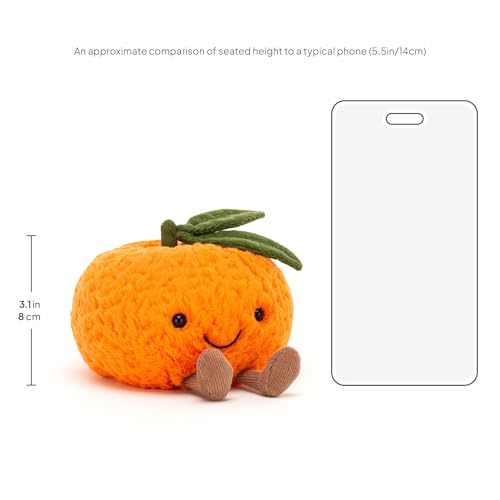 Jellycat Amuseables Clementine Stuffed Toy, Small 5 inches - Fruit Plush - Fun Gift Idea image 13
