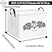 HIYAGON Baby Basket - Cute Elephant Toy Storage Bin Organizer Box Gift Basket for Boys and Girls (Love Elephants)