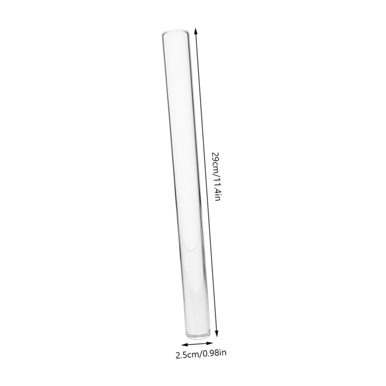 TOYANDONA 2 Stück Transparentes Acryl Nudelholz Antihaft Backrolle für Fondant Keksteig und Kneten 29cm Küchen Backzubehör