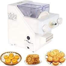 Biscuit Form Maker,Automatic Cookies Making Machine,50-60rpm/min Speed,180W Biscuit Maker incl 8 Different Nozzles and 6 Types of Biscuit Molds DIY Baking Biscuit Maker