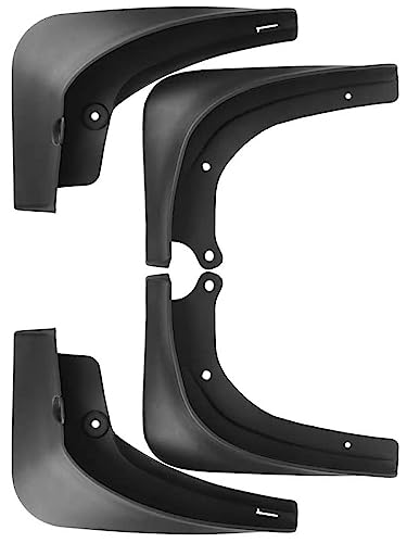 Image of Riloer Car Mud Flaps, 4PCS Front and Rear Side Splash Guards Winter Vehicle Sediment Protection, No Drilling Mudguards Fenders Compatible with Tesla Model 3 2016-2023