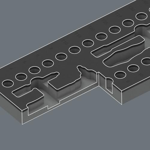 Insert en mousse 9727 anti-choc pour cliquet Zyklop VDE 1/4 pouce