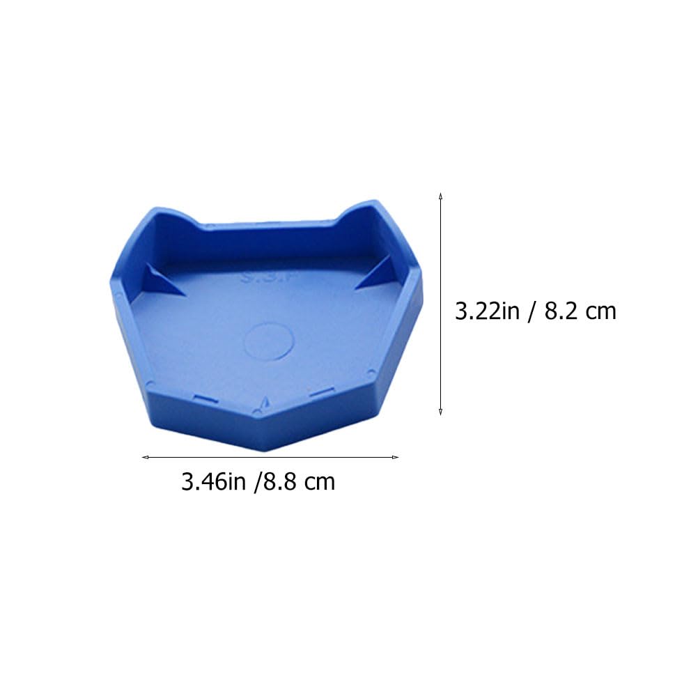 iplusmile 6Pcs Silicone Modello in Gesso Lab Modello Ex Vassoio di Base Materiale da Impronta Muffa Blu