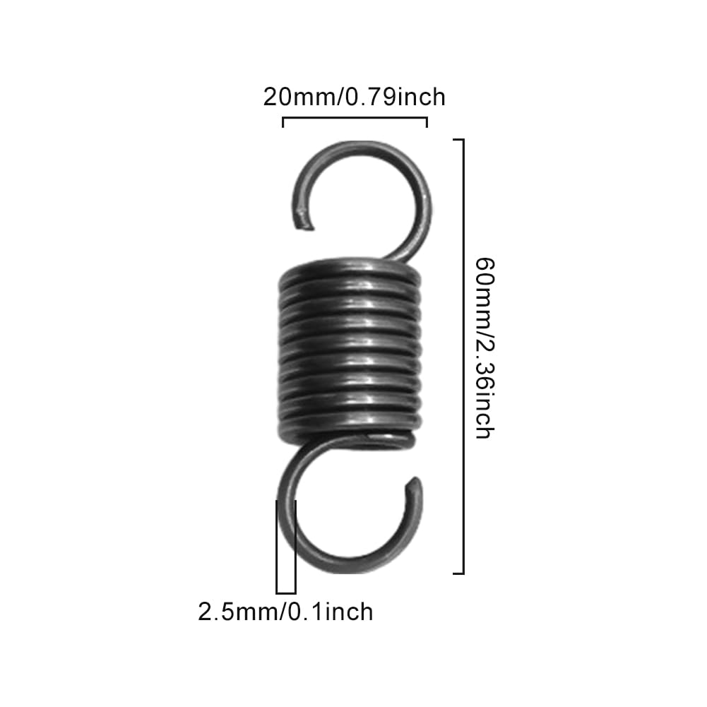 5 Ressorts En Acier Inoxydable 304 – Diamètre 0.6mm, Longueur 60mm (Argent)
