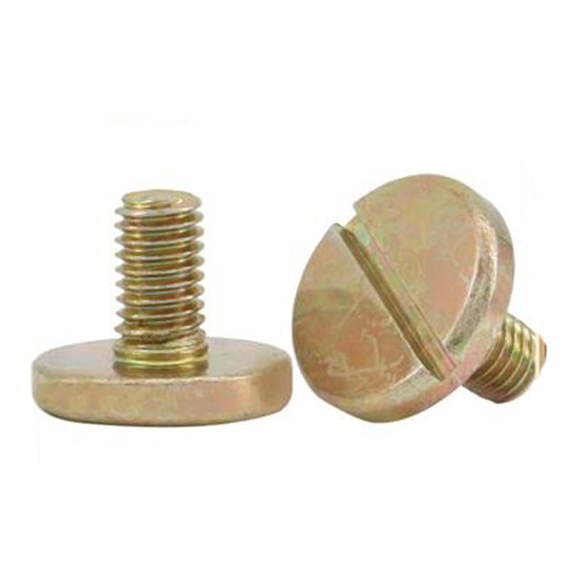 25pcs M5 Slotted screw large flat head screw bolt nail flat head non-standard screws Color galvanized - (Size: M5x9mmx14mm)