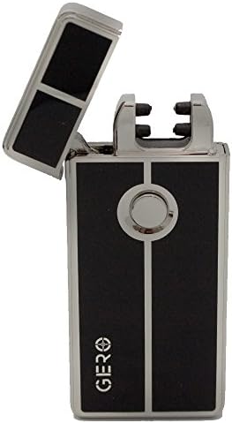 BEST Electric Lighter by GERO - USB Rechargeable Windproof Lighter - Flameless Plasma Dual Arc Elegant Metal Cigarette E-Lighter - Perfect Gift For Men and Women