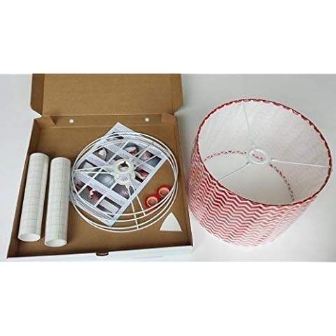30 cm Lampshade Making Kit for Ceiling or Table lamp.DIY.TWIN PACK Cover