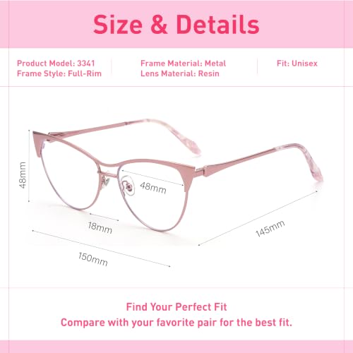 Image of Cat Eye Blue Light Glasses for Women Blocking Glasses