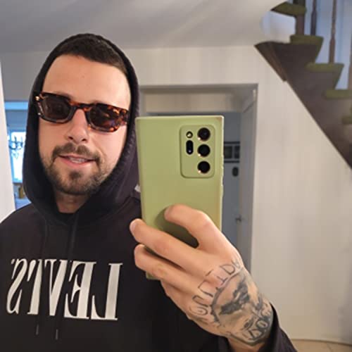 Image of EYLRIM Thick Square Frame Sunglasses for Women Men Chunky Rectangle Polarized Sunglasses UV400 Protection