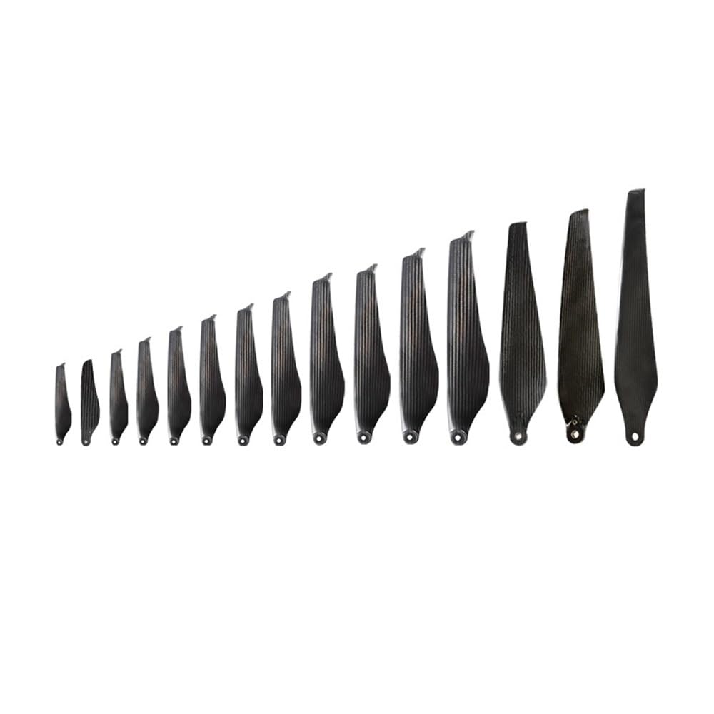 Adatto for eliche a pale for droni della serie a basso rumore, elica pieghevole in fibra di carbonio CW CCW, pala di riduzione del rumore for aereo agricolo(Bundle 1,16 inch-1650)