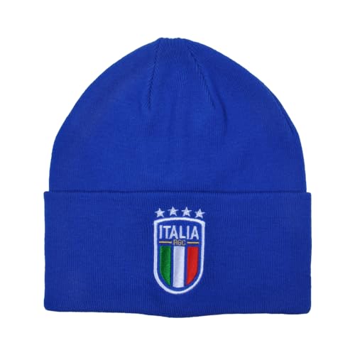 Chapeau Skipper FIGC 253045 Bleu Broderie Italie Football Taille Unique
