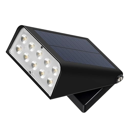 Didiseaon 1 Pieza Solar de Pared LED Plegable para Jardín Iluminación Automática Aplique Exterior para Patio para Muros