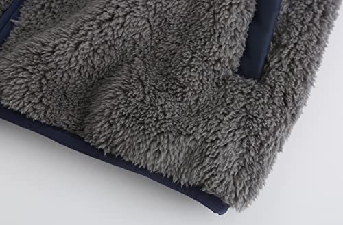 Image of Boys Girls Soft Fleece Sherpa Full-zip Jacket