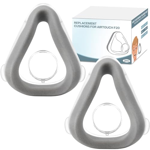 Replacement Cushions for AirTouch F20 Memory Foam Cushion for AirFit F20 & AirTouch F20 Frame Optimized Comfort & Secure Seal F20 Mask Medium for Full Face CPAP Users 2-Pack