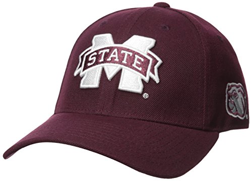 W Republic NCAA Mississippi State Bulldogs Structured Acrylic Cap, One Size, Maroon