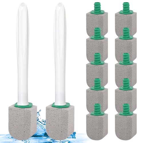 10 Piezas Limpieza Piedra Pomez con 2 Mango, Limpieza Profunda de Inodoros | Pietra pomice per WC | Elimina Manchas en Baño/Cocina