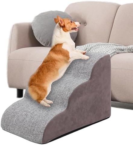 Hundetreppe Mit 3 Stufen - Hilft Kleinen Hunden Aufs Sofa