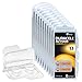 Produktbild 60x Duracell Activair 13 Hörgerätebatterien 10x6er Blister PR48 Orange 24606 Hearing Aid + Aufbewahrungsbox für 2 Batterien (10, 13, 312, 675) transparente Batteriebox, Knopfzellen < Ø 12 mm x H 6 mm