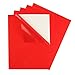 5 Pack - Impact Adhesive Backed Transparent Rigid Vinyl Film, Sticky Back Plastic Sheet Color Filter, Self Stick Overlay Sticker, Christmas Holiday Decorations, 9