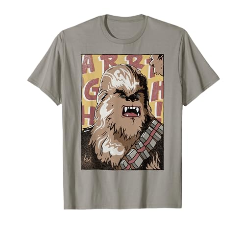 T-shirt Chewbacca Star Wars doté d'une impression graphique de style portrait vintage