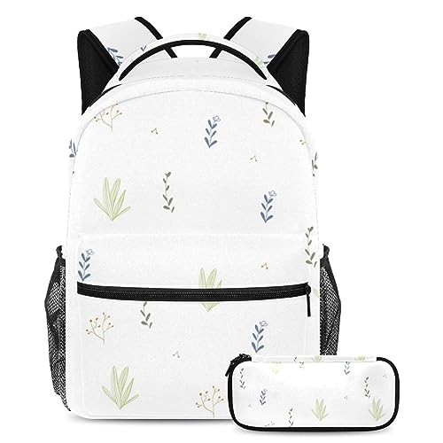 Lot de 2 sacs à dos multicolore au motif végétal moderne
