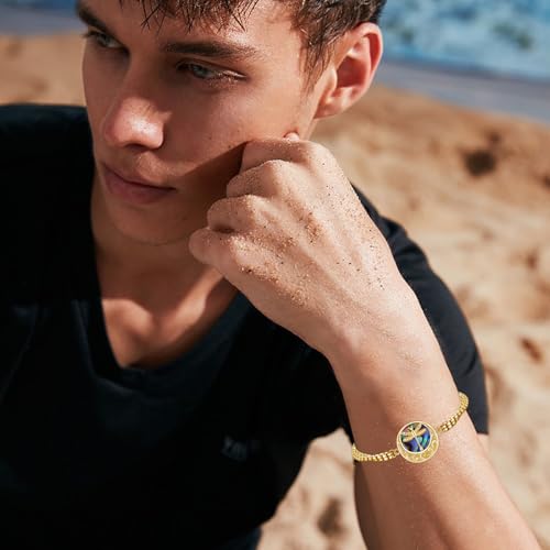 TUGHRA Coin Ashes Bracelet for Women Cremation Jewelry Butterfly Dragonfly Urn Bracelet for Ashes 925 Sterling Silver Memorial Gifts Keepsake Locket3