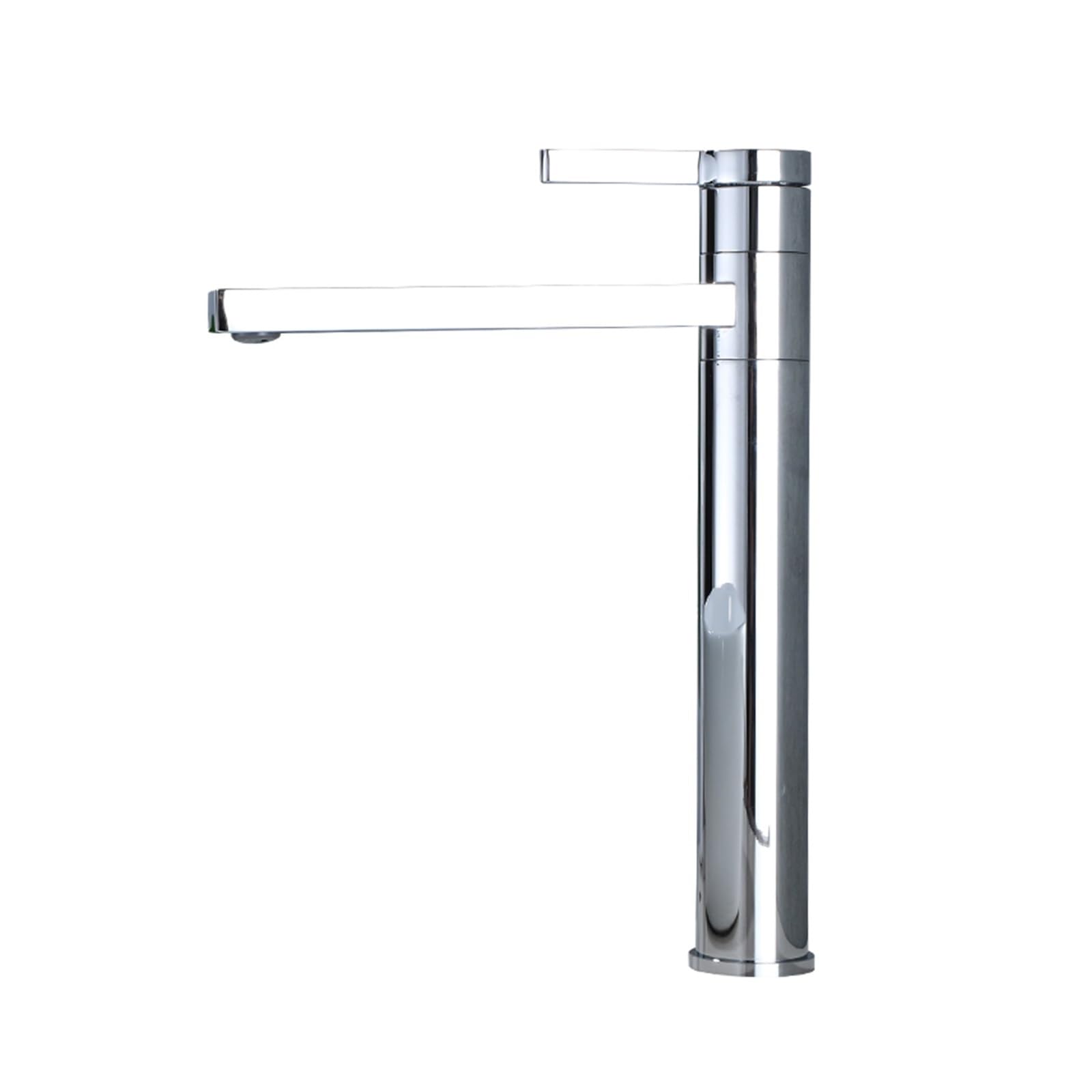 Baterie łazienkowe Bateria umywalkowa Wysoka bateria zlewozmywakowa Kran z ciepłą i zimną wodą 360° Mosiądz Czarny(Chrome Faucet)