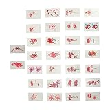 MERRYHAPY 120枚 花の ステッカー 一時的な スケートボードステッカー 防水 コスプレ 人工の の 転写