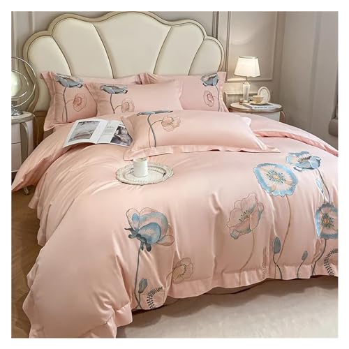 Parure housse de couette 4pcs en coton hypoallergénique contre les nuits agitées