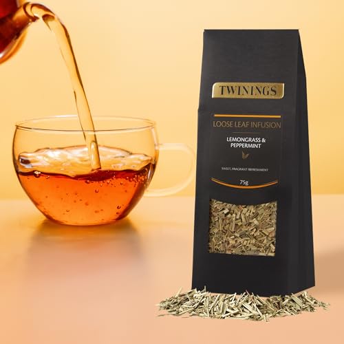 Image of Twinings Lemongrass Peppermint Loose Leaf Herbal Tea, 2.65oz (75g) 1 Pouch