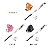 Lixada Baseballbälle Set Baseballschläger + Baseball + Baseballhandschuhe 25-Zoll-Baseballschläger aus Aluminiumlegierung 10,5 Zoll PVC-Baseballhandschuh Baseball-Kit für Jugendkinder - 9