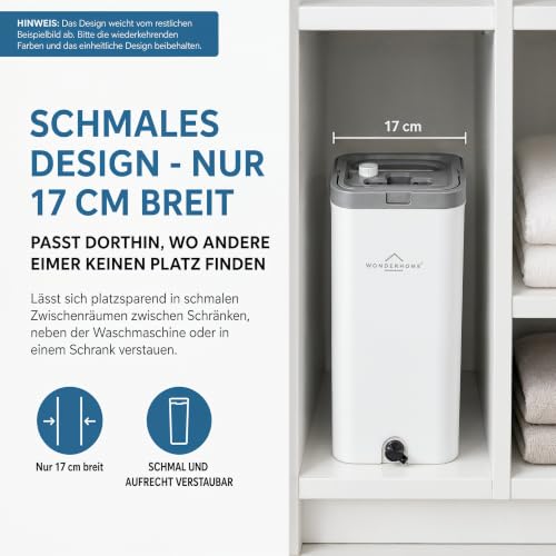 WONDERHOME - Bodenwischer Set mit Eimer - trennt Schmutz - von Frischwasser - innovatives 3 Kammer...